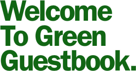 Welcome To Green Guestbook.