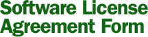 Software License  Agreement Form